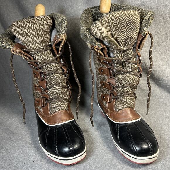 Dream Paris Monte Winter Boots For Women Size 8 Water Resistant Mid Calf - Picture 2 of 7